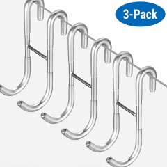 ecooe Shower Hooks Set of 4 No Drilling Hooks Shower Screen with 3 Silicone  Rings for Glass Shower Wall Towel Holder and Holder for Shower Squeegee -  Ecooe