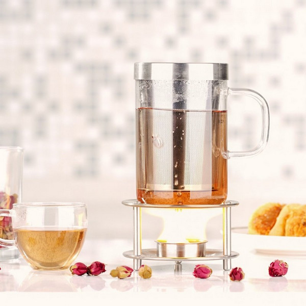 borosilicate glass tea infuser cup